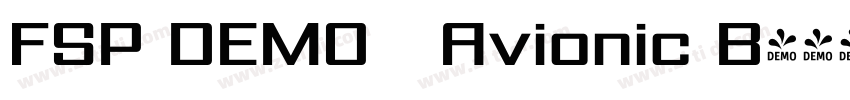 FSP DEMO   Avionic B字体转换